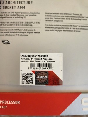 AMD Ryzen 9 3900X Processor (3.8 GHz, 12-Cores, Socket AM4) Boxed