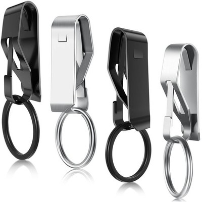 Moxweyeni 4 Pieces Belt Key Clip Holder as pictures shown, Black, Silver