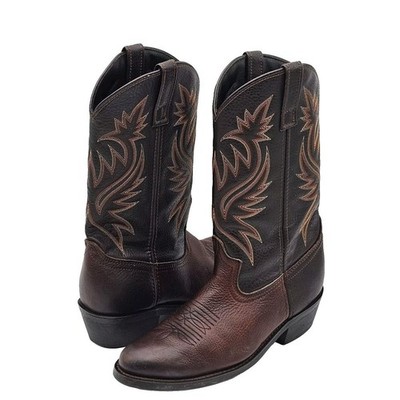 Laredo Paris Collection Mens Brown Black Western Cowboy Boots Sz 13D