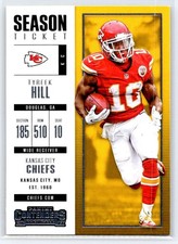 2017 Panini Contenders #67 Tyreek Hill