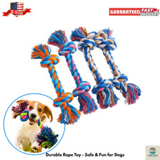 Dog Toy for Aggressive Chewers, Indestructible Rope Knot Tug Chew Toy S,L,XL 