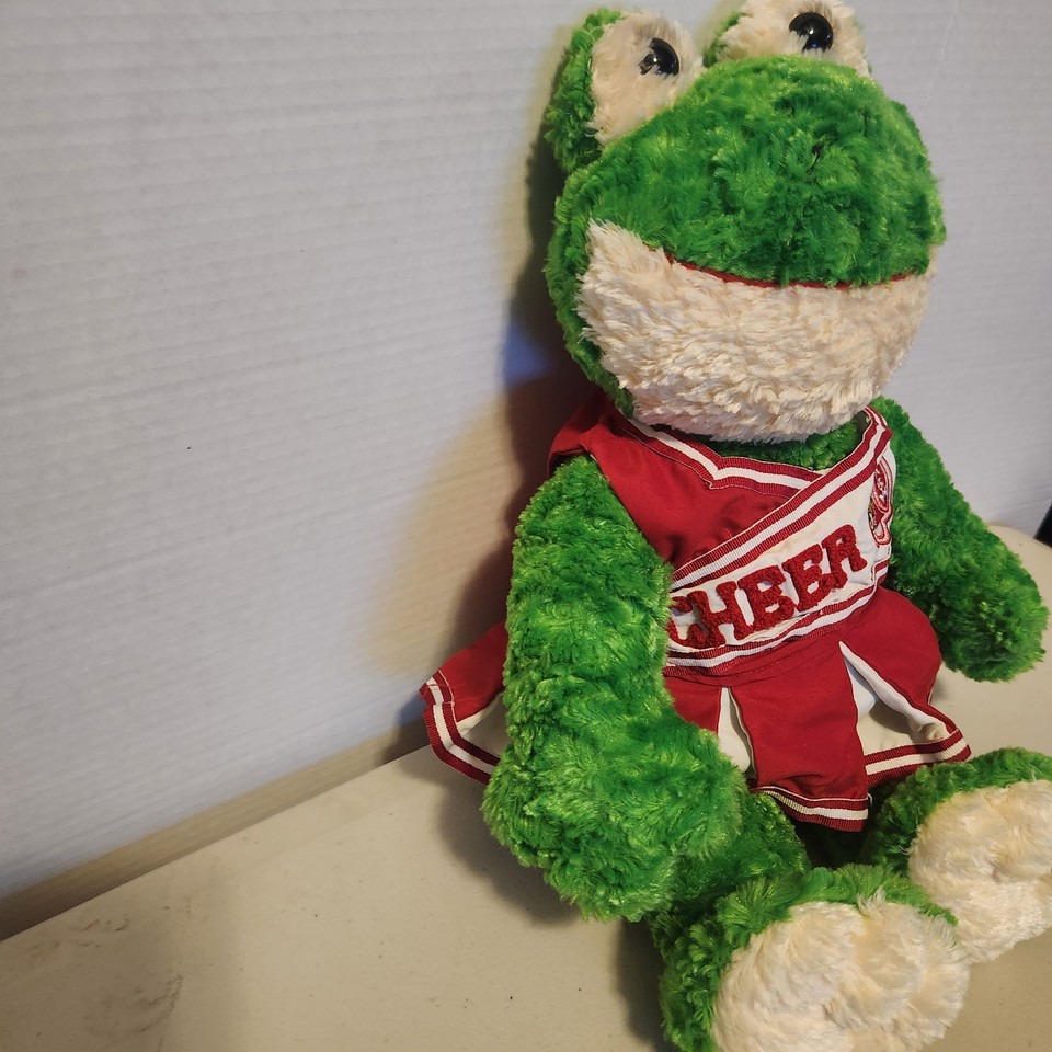 Build A Bear Retired Vtg Smiling Frog 18" Plush Stuffed Animal Toy ...