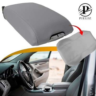 Fits 2010-2016 Cadillac SRX Center Console Armrest Leather Synthetic Cover Gray