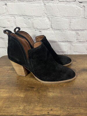 JEFFREY CAMPBELL women Rosee black suede Bootie size 7.5