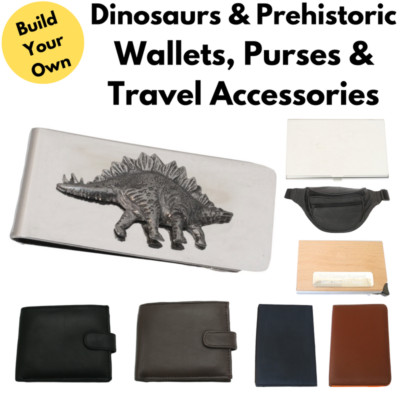 Dinosaurier & prähistorische Brieftaschen Kartenhalter & individuelle Leder Reiseartikel