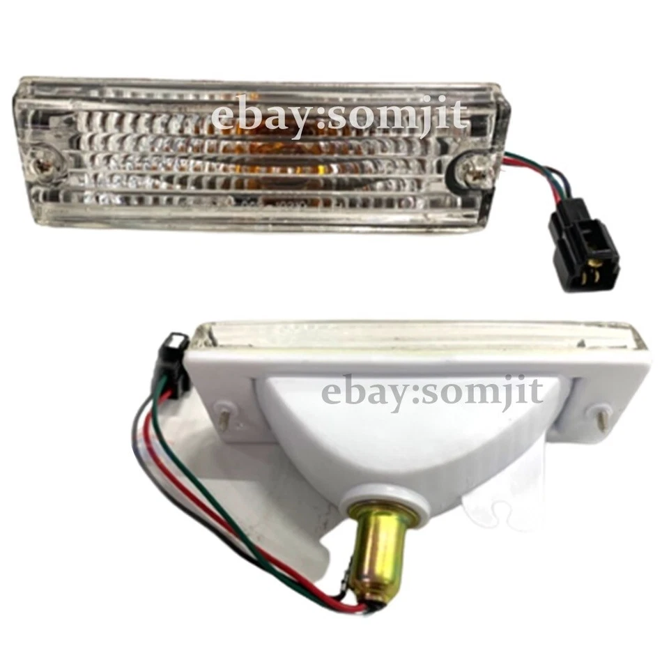 Front Bumper Lamp Signal Light Clear Len For Isuzu Pickup TFR TF Rodeo 1988-1997 - Image 3 of 4
