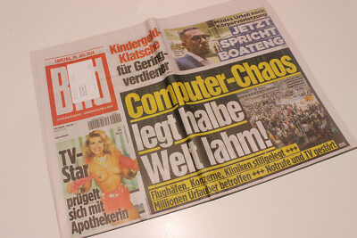 BILDzeitung 20.07.2024 Juli Geburt Geburtstag Olympia  Boateng Computer Chaos