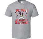 Rat Terrier My Dog Is My Valentine T Shirt