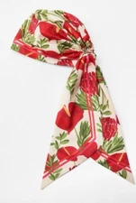 Zara Head Wrap, Red Floral, SIZE Medium. Brand New and SHIPPING IS FREE.