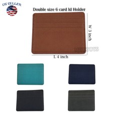 Leather Mens Small Id Credit Card Wallet Holder Slim Case Pocket 1 