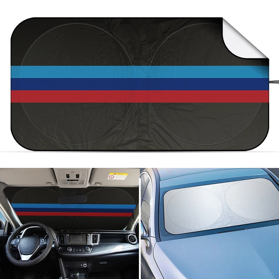 Fit BMW 3 4 5 6 7 8 Series Windshield Sun Shade - Foldable UV Block Visor Cover Foto 3 de 4