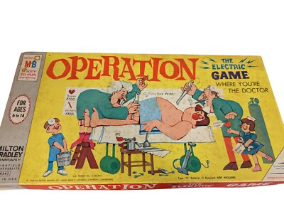 ▶︎▶︎SALE▶︎▶︎ 【1965 USA vintage】オペ　ボードゲーム Vintage 1965 Operation Board Game W/ Rare Smoking Doctor-Has All