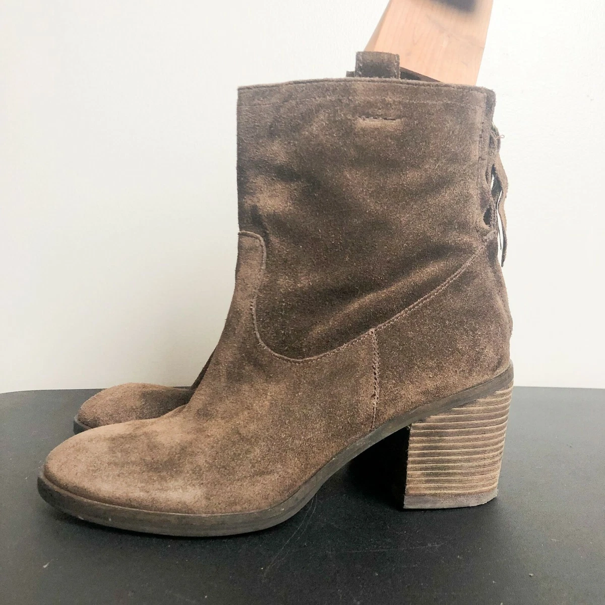 Sam Edelman Farrell Brown Leather Boots 6.5
