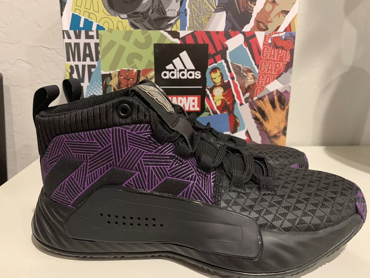 Adidas Dame 5 Marvel Black Panther EG2627 Size 4 Youth Big Basketball | eBay