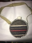 VTG 7.5" Galvanized Metal BOY SCOUTS Water CANTEEN Strap Wool Flannel Sides Cap