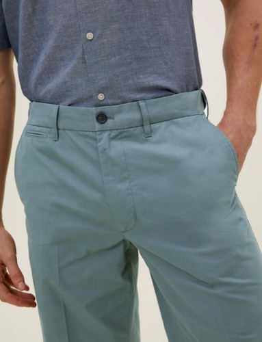 Ex M&S Mens Shorts Chino Stretch Cotton Summer Pants Reg Fit Casual Half Pant - Picture 29 of 32