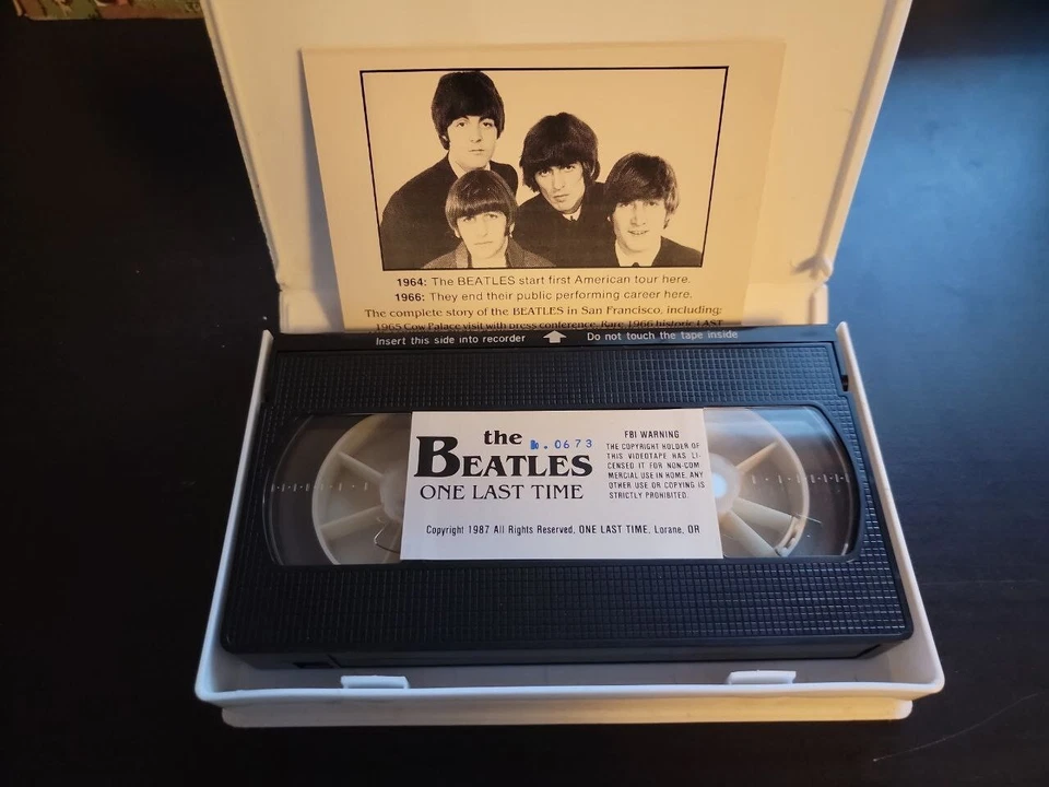 Vintage Beatles One Last Time Limited Edition Numbered VHS Rare HTF Documentary - Image 3 of 4