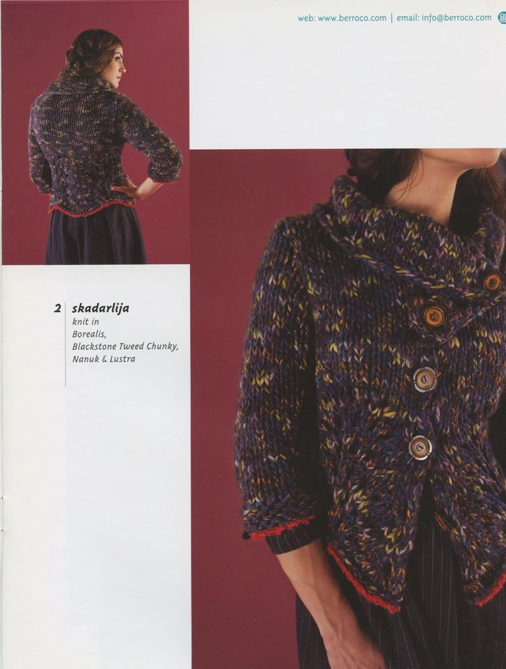 Bohemian Mix - Berroco Knitting Pattern Book #315 - 9 Designs for Women - Image 4 of 4