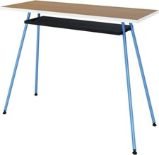 LEVIRA Escritorio Kost Colors 100x40 cm | Azul, Estante, Moderno, Home Office