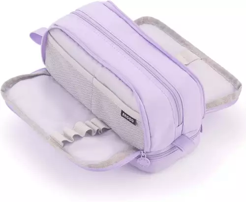 Pencil Case, Pen Pouch Large Capacity, Stationery Box Makeup Bag School Student - Picture 3 of 7