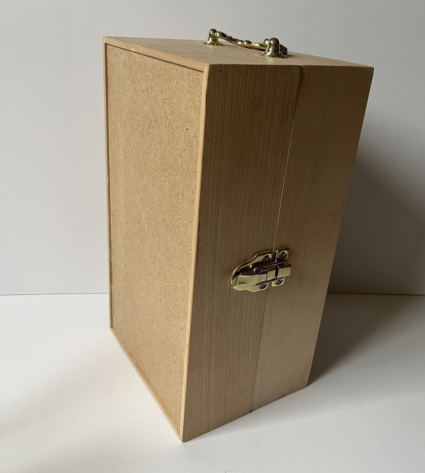 Wooden Handmade Barbie Clothes Trunk 12” 16 Doll Wardrobe + 20 Hangers