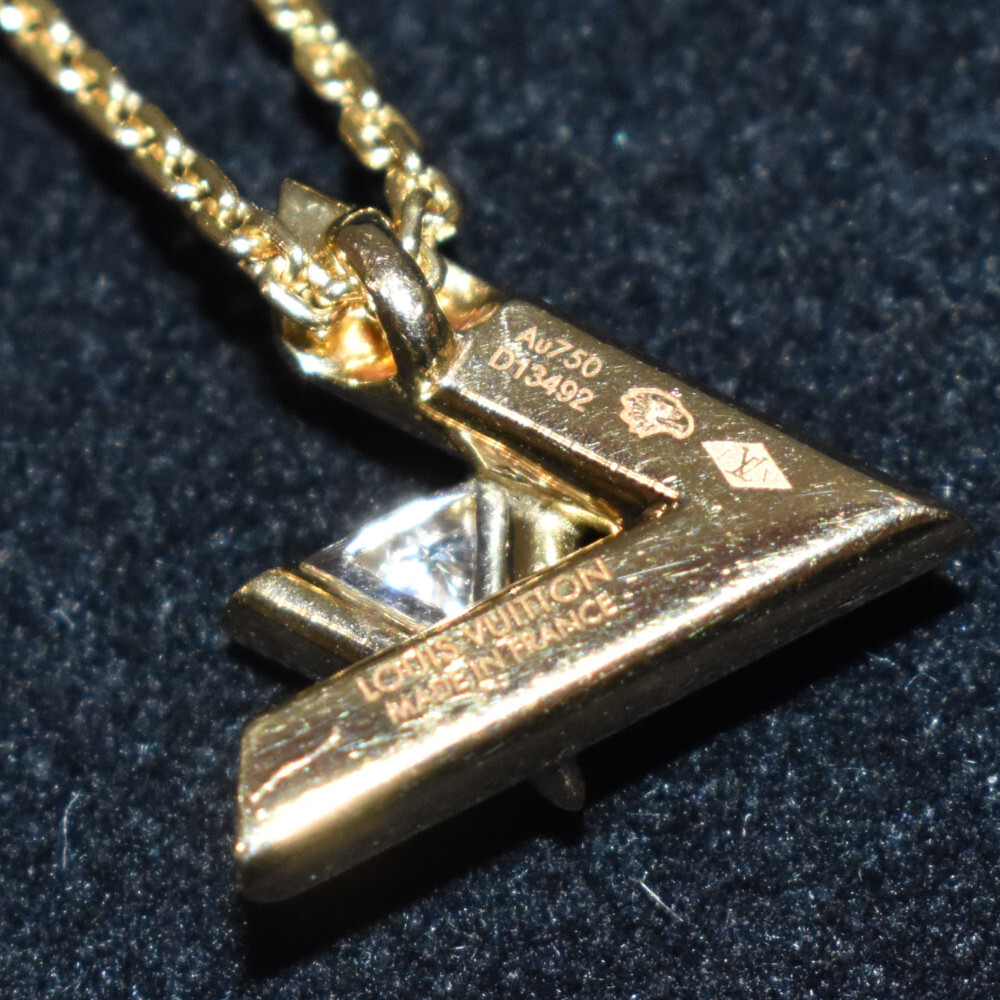 ○Louis Vuitton Pendentiflv Volt One Pm Q93805 K18 Au750 Diamond
