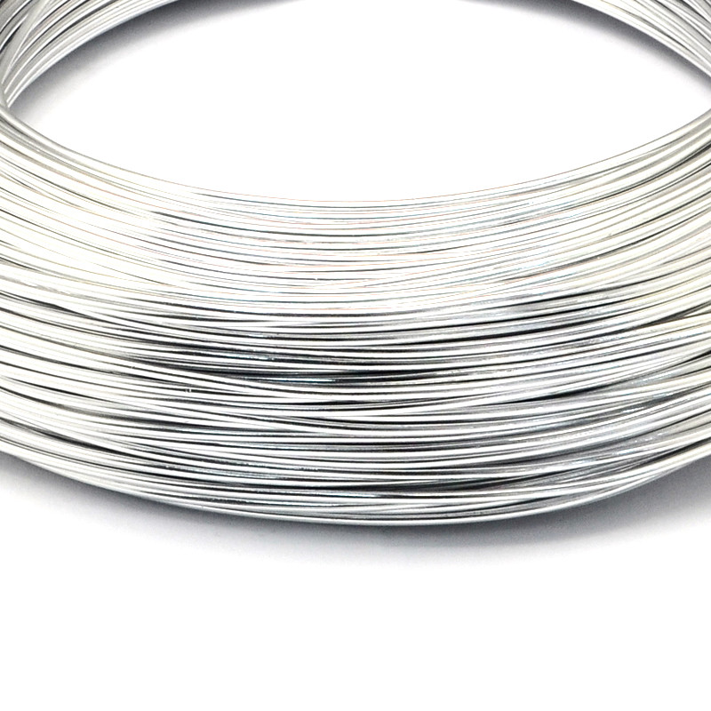 300yds/Roll Silver Tone Aluminum Wires Round Tiny Metal Strings Craft 0 ...