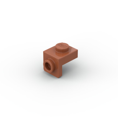 Lego 15x Platte Halterung Klemme 1x1 bracket 36841 dunkel dark orange