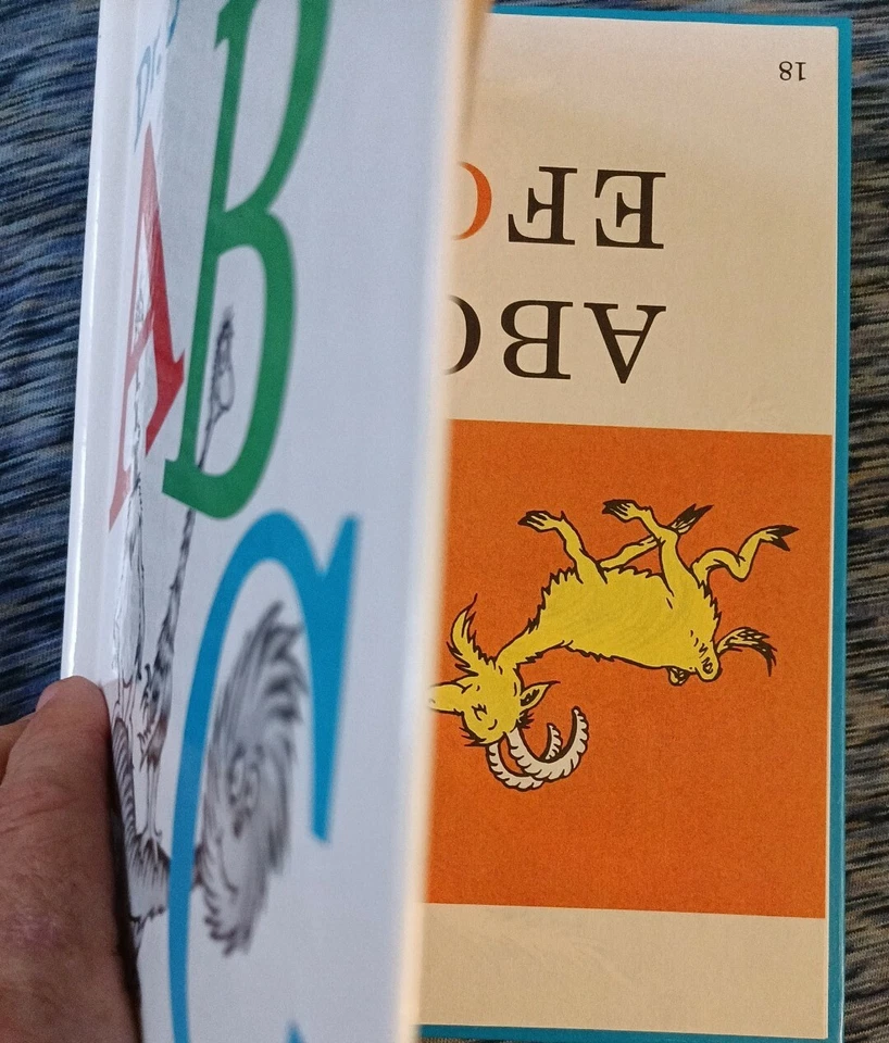 *MISPRINTED* Dr. Suess's ABC (1963/ 1991 HB) *UPSIDEDOWN/BACKWARDS* **MINT** - Image 4 of 4