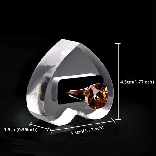 Acrylic Ring Display Stand Jewelry Showcase Ring Holder Jewellery Holders - Picture 2 of 13