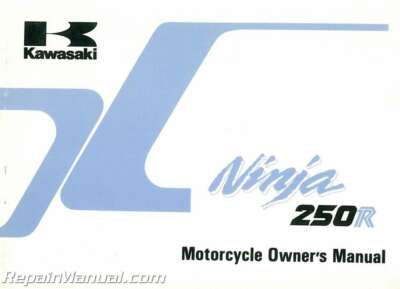 Pictures Mr 1986 Kawasaki EX250-E1 Ninja Motorcycle Owners Manual : 99920-1342