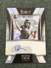 2022 Select Draft Picks Card X-Factor Auto Dustin Crum Kent State RC Auto