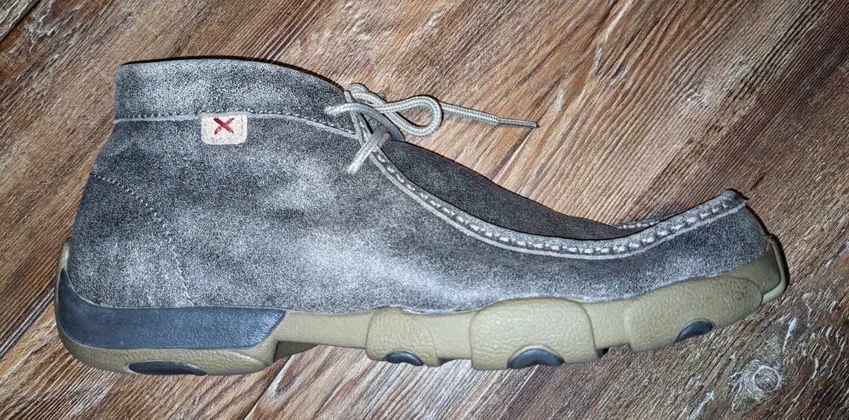 Twisted X Chukka Driving Moc Grey Men\'s Size 12 M  Lace Up Shoes MDM0072 Amazon.com | Twisted X Men main image 4