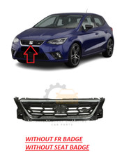 NEW FOR SEAT IBIZA FR 17 - 21 FRONT BUMPER CENTER GRILLE WITH CHROME TRIM