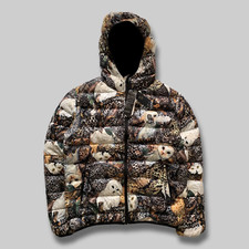 DRAKE X OVO - 2020 OWL PRINT PUFFER (PRIMALOFT 550) SIZE L