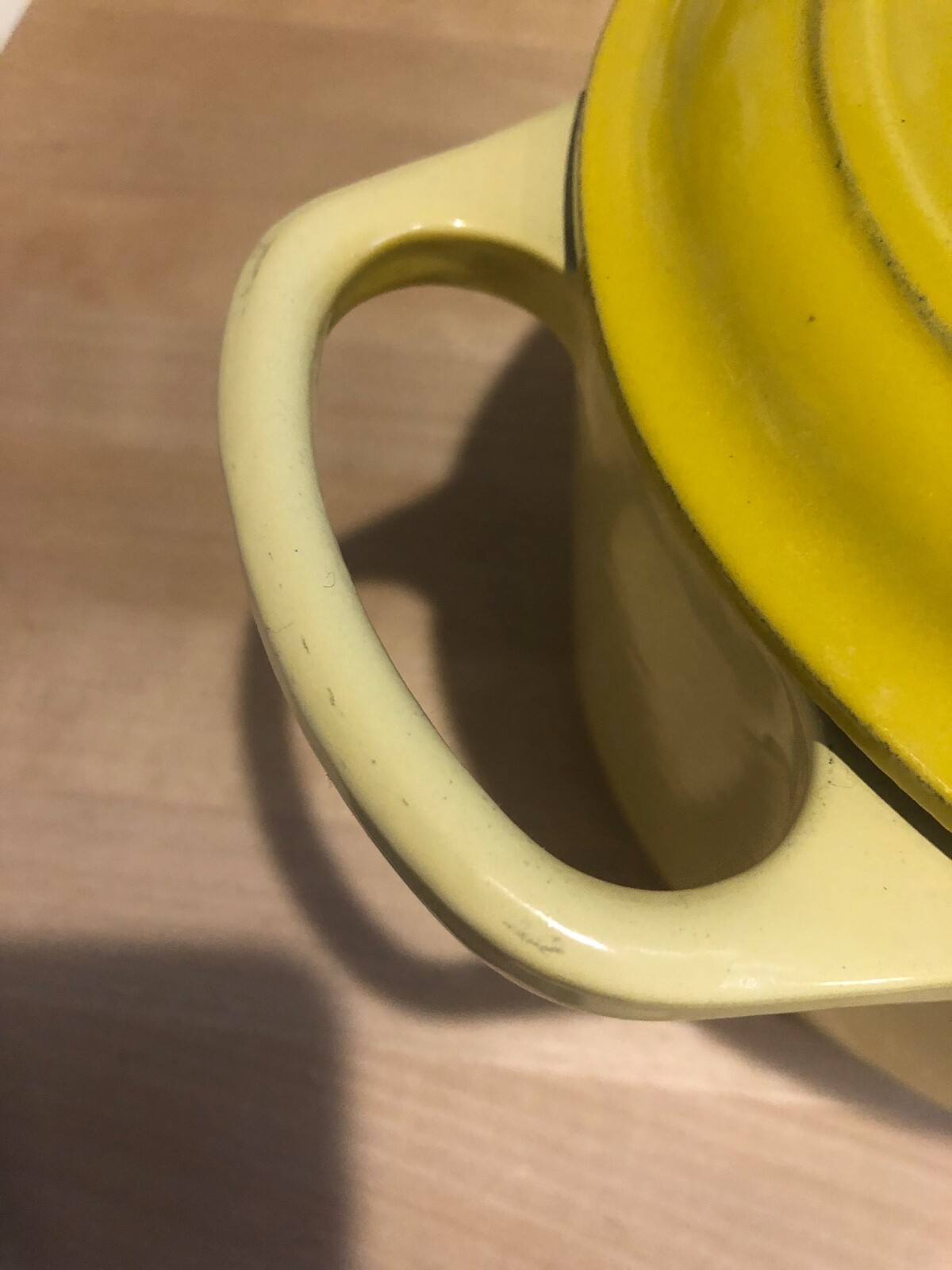 Le Creuset 5 qt Oval Dutch Oven Yellow eBay