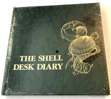 Vintage 1991 The Shell Desk Diary Colorful Covers Illustrated Green SEALED