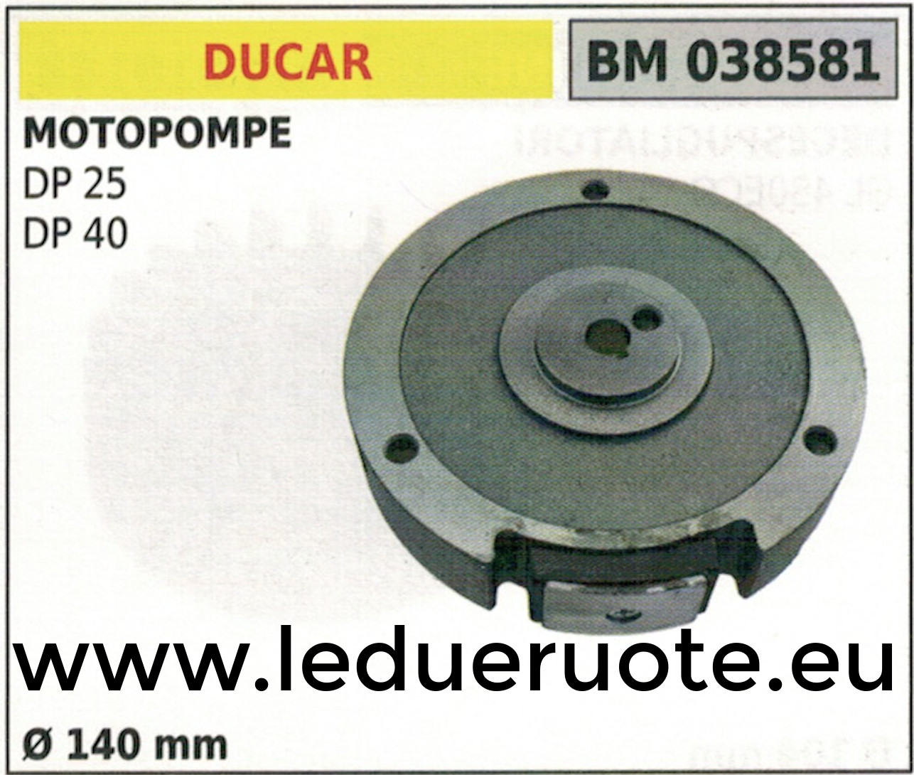 Kit Volano Magnetico Ducar DP 25 40 | Ricambi Pompe Irroratrici