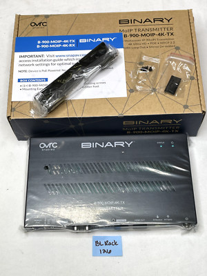 BINARY 900 Series 4K Media over IP Transmitter:  B-900-MOIP-4K-TX
