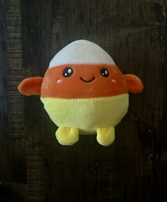 Candy Corn Stuffed Plushie 4  Halloween Toy