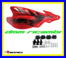 Paramani RACETECH Raptor universali + attacchi Moto Motard Mini PitBike Rosso