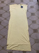 The Normal Brand Slub Tee Dress NWT Lemon XS