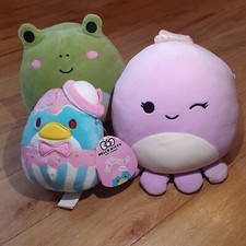 Squishmallows Hello Kitty Penguin Tuxedosam Frog Rainbow Octopus Winking