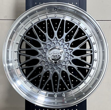  Set 4 20 Euro Rs Style Gunmetal Wheels Rims 20x8.5 5x114.3 5x120 35