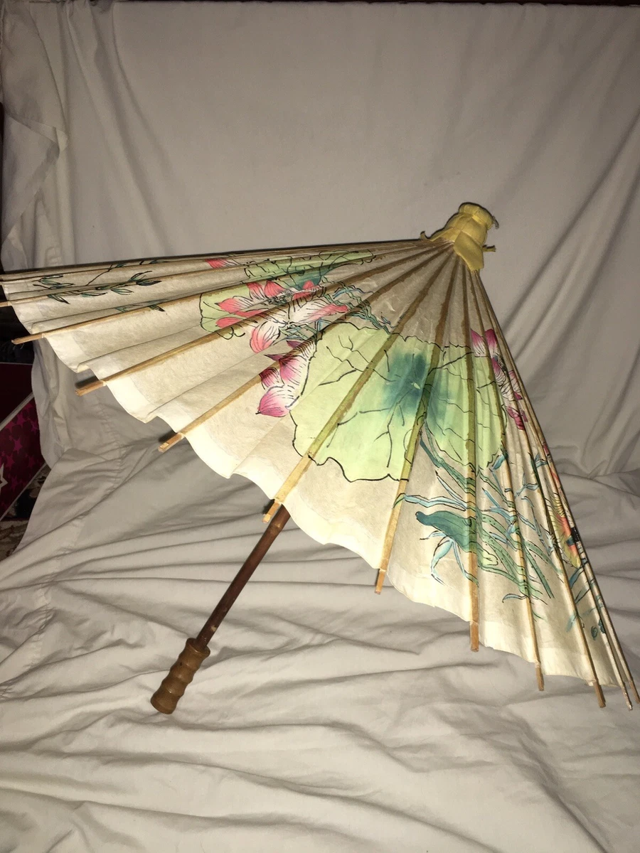 Vintage paper umbrella deals