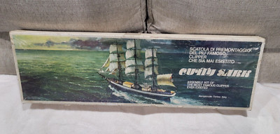 Vintage CUTTY SARK Ship Aeropiccola - Torino - Italy Assembly Model Wood Kit