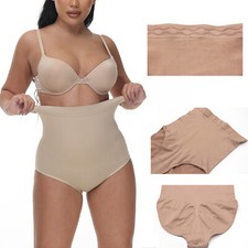 Women Seamless Panties Control Tummy Shapewear Slim High Waist Briefs Underwear