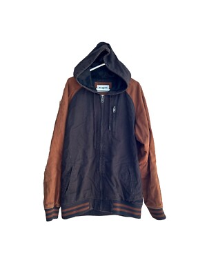 Billabong Men's Jacket Size M Medium Coat Varsity Style Brown