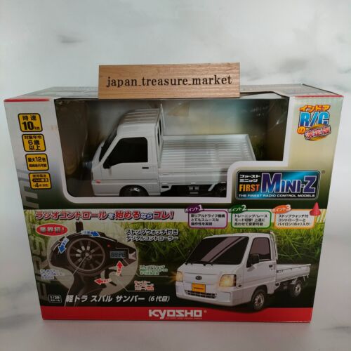 Kyosho First Mini-Z RC Kei truck Subaru Sambar White (6th) 1/28 Scale from Japan - Picture 1 of 10