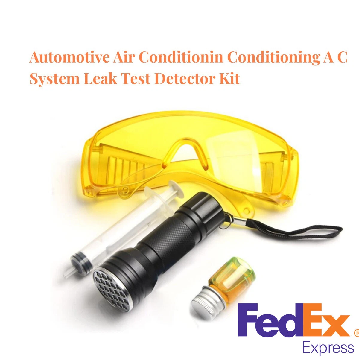 Car Air Conditioning A/C System Leak Test Detector Kit, 44 OFF